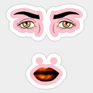 Hidden face Sticker